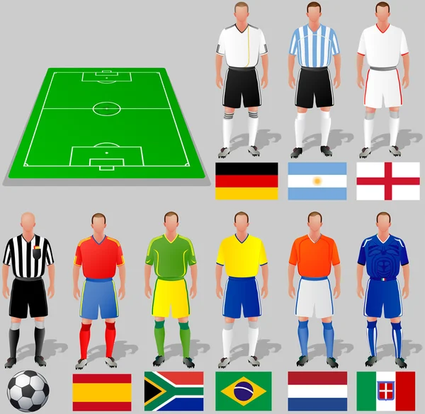 Fußball-WM, Gruppe A — Stockvektor