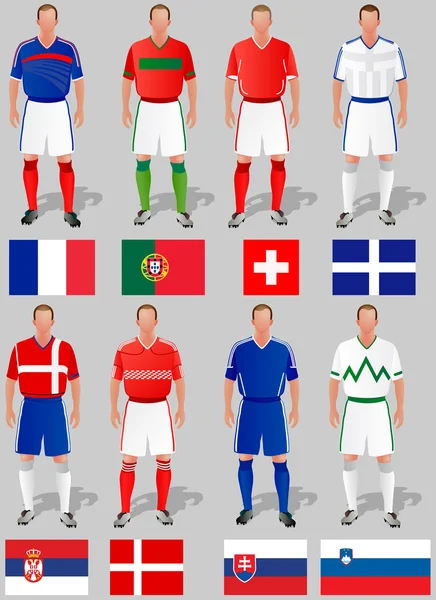 Coupe du monde de football, panier 4 — Image vectorielle