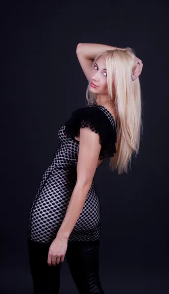 Blond model from behind — Stock Photo, Image