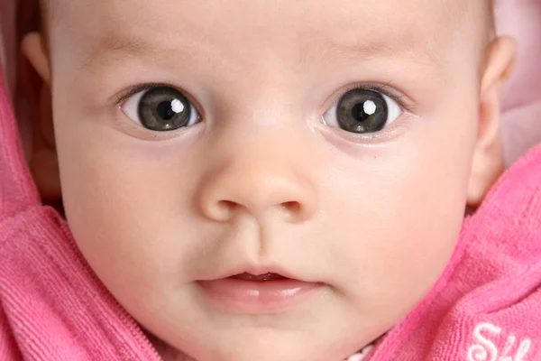 Detailní portrét roztomilé dítě — Stock fotografie