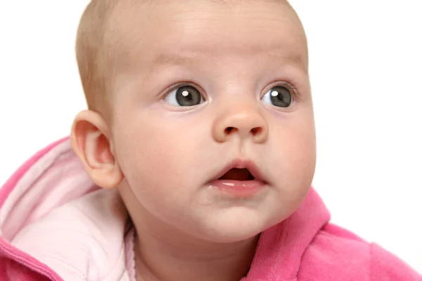 Detailní portrét roztomilé dítě — Stock fotografie