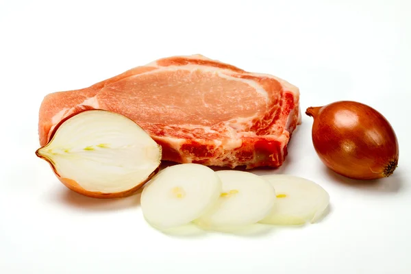 Carne y cebolla — Foto de Stock