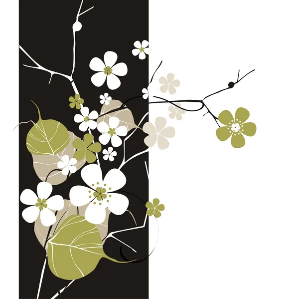 Hintergrund mit Blume — Stockvektor
