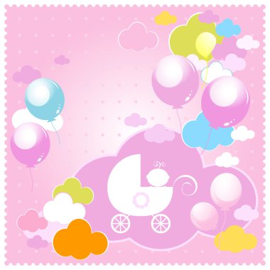 Baby girl clipart