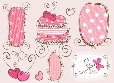 Doodles elements clipart