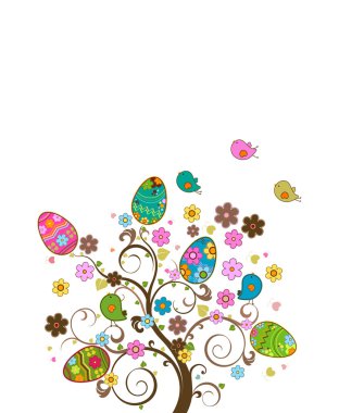 Easter tree clipart