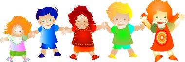 Happy kids clipart