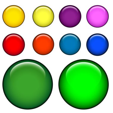 Web buttons clipart