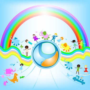 Children world clipart