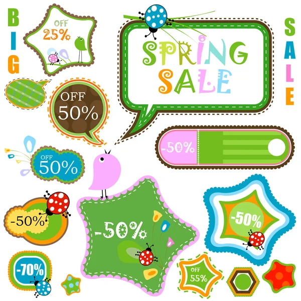 Venda de primavera —  Vetores de Stock