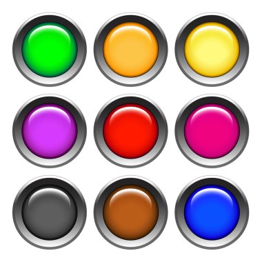 Web buttons clipart