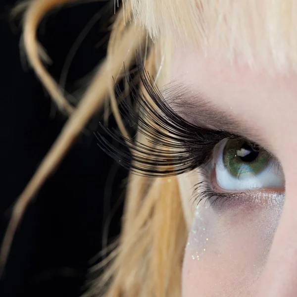 Modern fashion makeup of a female eye — Stock Photo, Image