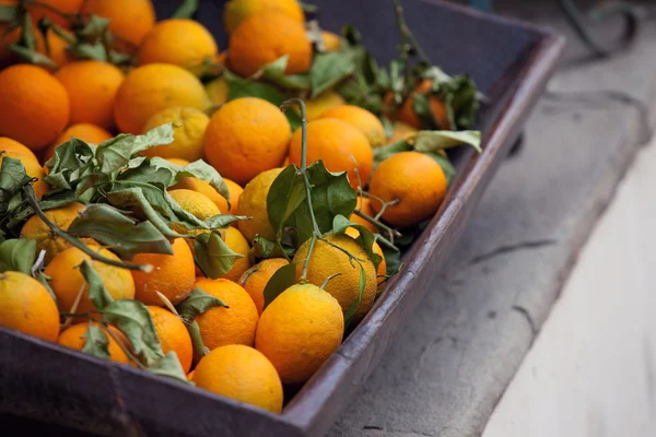 Stock image Fresh oranges in a basket