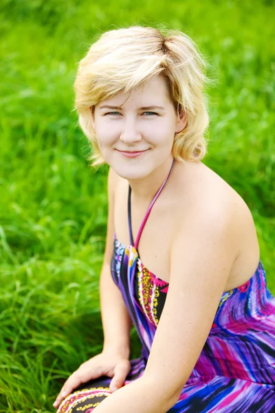 stock image Girl on a meadow