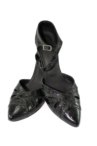 Černá Dámská obuv — Stock fotografie
