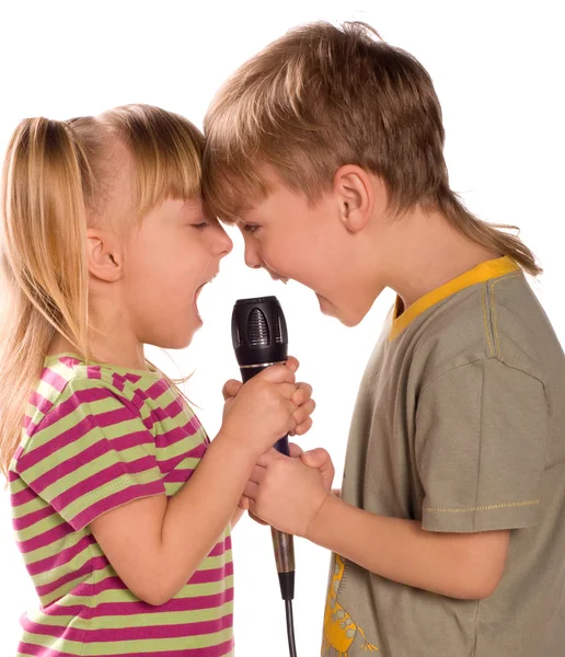 Singing child — Stock Photo, Image