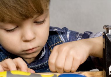 Boy with tools