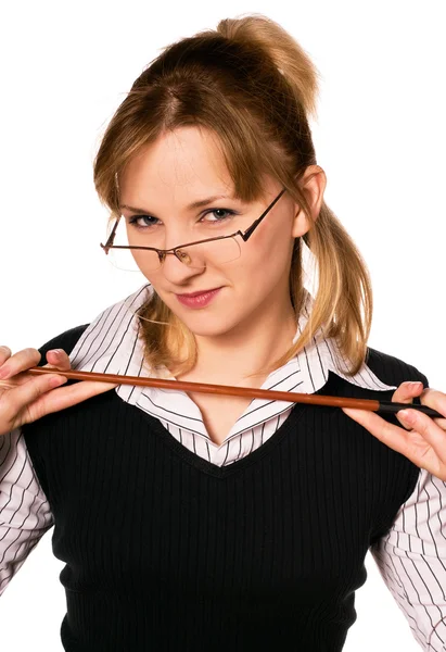 Nő a szemüveg — Stock Fotó