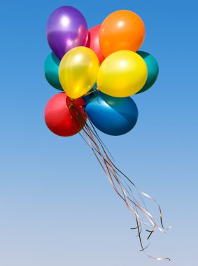 Colorful balloons clipart