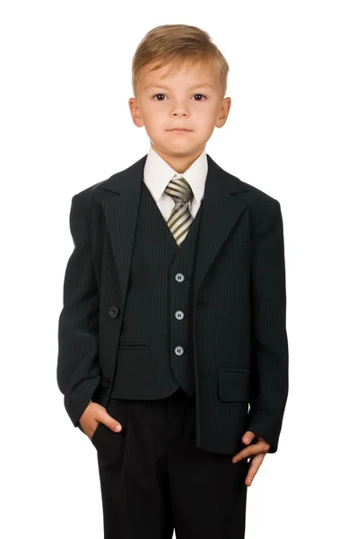 Хлопчик в костюмі — стокове фото