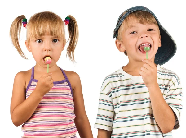 Child with lollipop — Stock Photo, Image