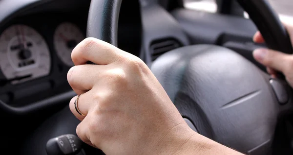 stock image Driving a car