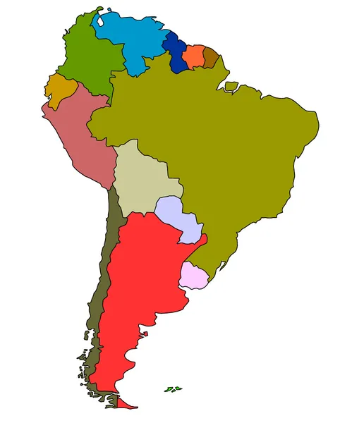Южная Америка — стоковое фото