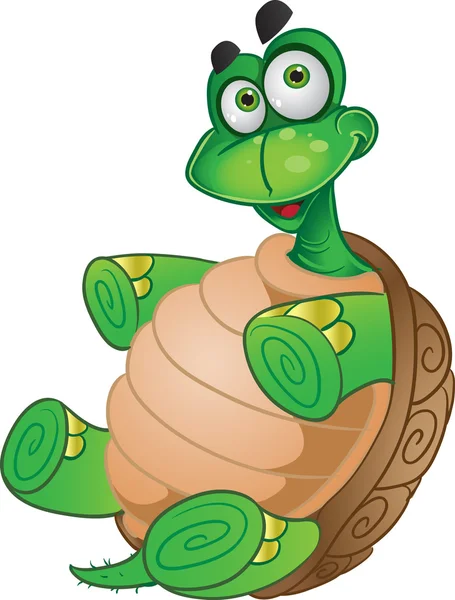 有趣的乌龟 — 图库矢量图片
