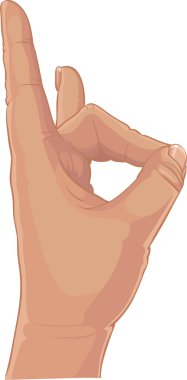 Hand on form rabbit for the theatre of shadow clipart