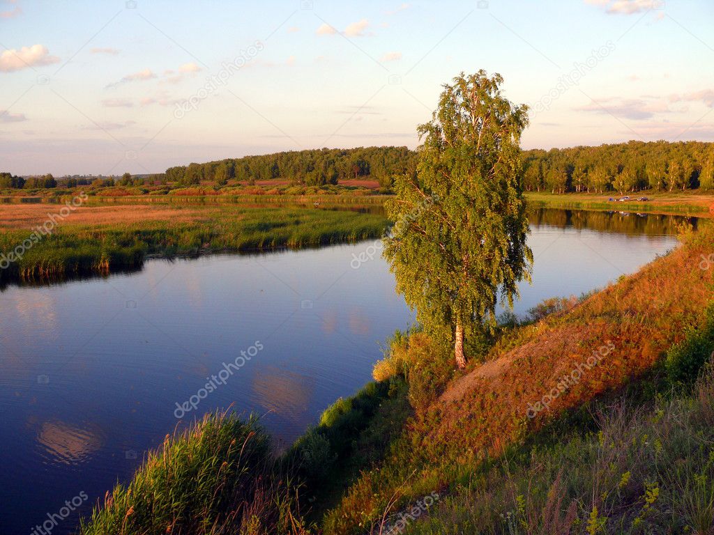 Evening in Uvel'ka River - Chelyabinsk area