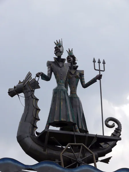 stock image Sculpture of neptune in the Sochi