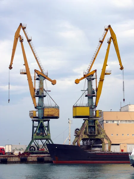 Stock image Cranes in the Sochi sea port