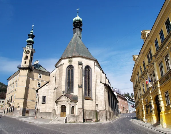 Church in Banska Stiavnica — Stock Photo, Image