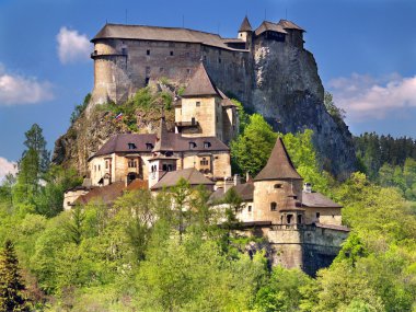 Famous Orava Castle, Slovakia clipart