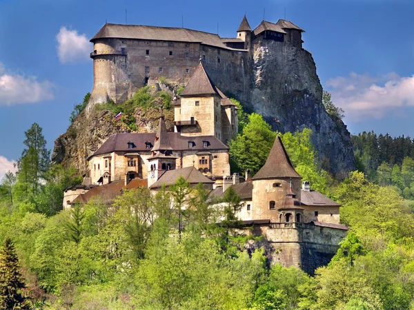Célèbre château d'Orava, Slovaquie Images De Stock Libres De Droits