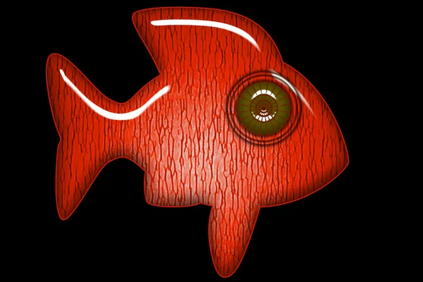Червона риба — стокове фото