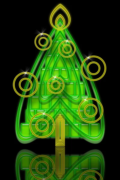 Abstrakter Weihnachtsbaum — Stockfoto