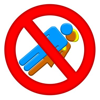 No Sex Area Sign clipart