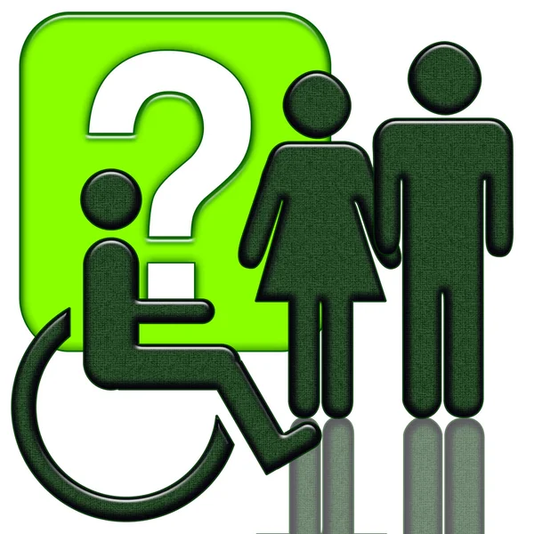 Na wózku inwalidzkim — Zdjęcie stockowe
