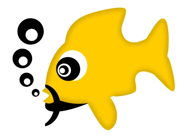 Gelber Fisch — Stockfoto