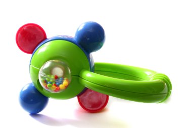 Colorful rattle for baby clipart