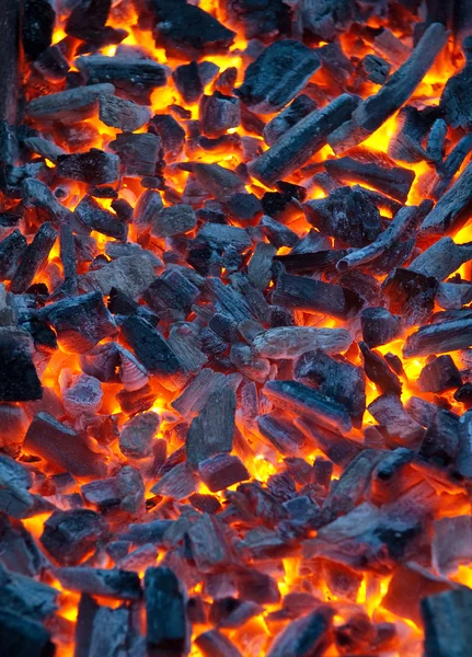 Carbón de fuego Imágenes de stock libres de derechos