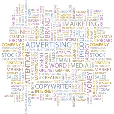 MARKETING. Seamless vector background clipart