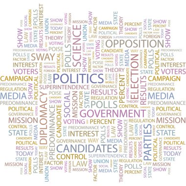 POLITICS. Vector background clipart