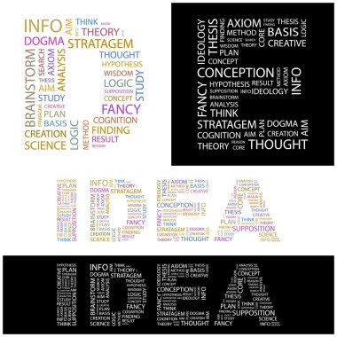 IDEA. Word collage. clipart