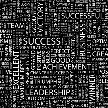 SUCCESS. Seamless vector background. clipart