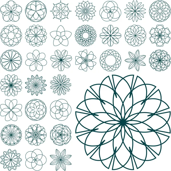 Muster mit abstrakten Symbolen — Stockvektor