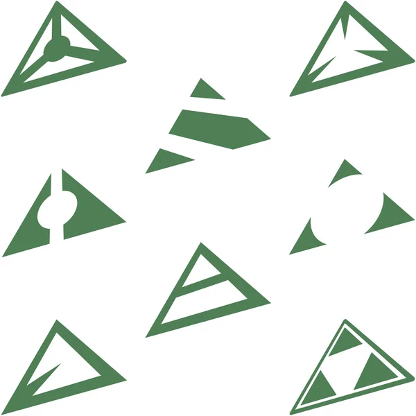 Patroon met abstracte symbolen — Stockvector