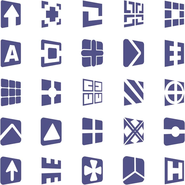 Muster mit abstrakten Symbolen — Stockvektor