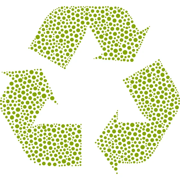 Fond de recyclage sans couture. Collecte vectorielle — Image vectorielle